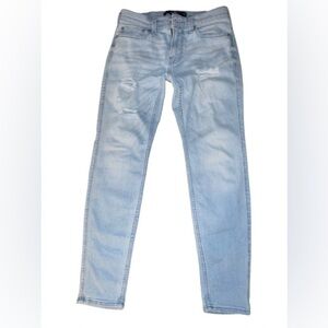 Light Blue Distressed Men's Jeans